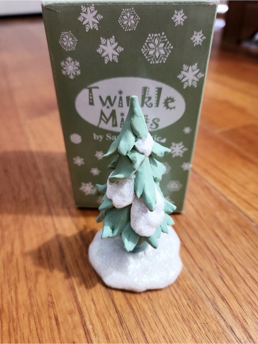 Vtg Sarah's Attic Twinkle Mints “Snowy Pine” Christmas Figurine